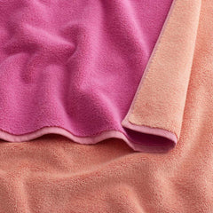 Reversible Solid Bath Towel - Magenta
