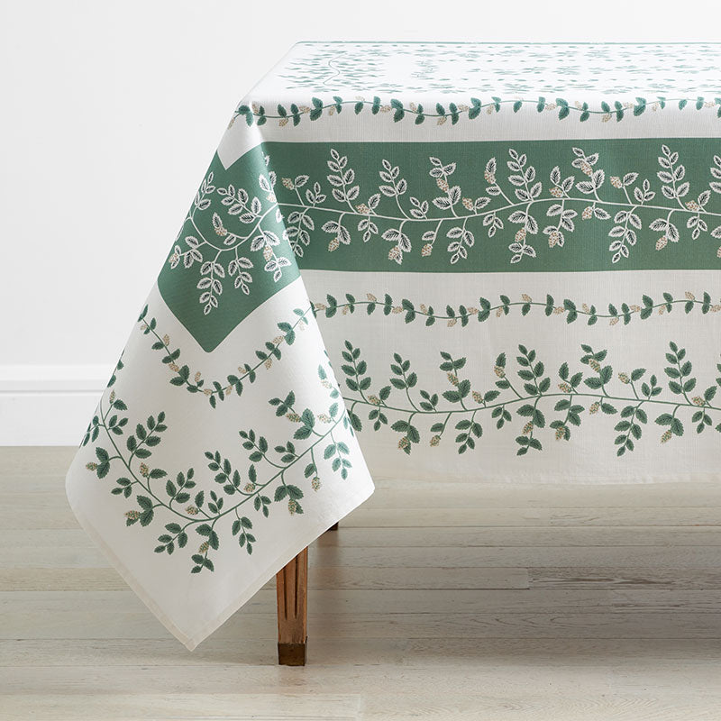 Climbing Vines Tablecloth - Green, 70 in. x 108 in.