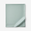 Premium Smooth Supima® Cotton Wrinkle-Free Sateen Flat Bed Sheet - Sea Mist, Deep Pocket King