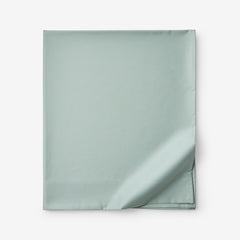 Premium Smooth Supima® Cotton Wrinkle-Free Sateen Flat Bed Sheet - Sea Mist, Twin/Twin XL