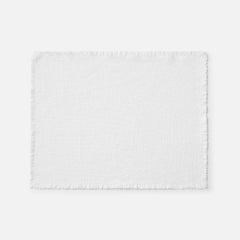 Solid Fringe Placemats, Set of 4 - White