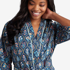 Printed Voile Women's Kimono Robe - Hawthorne, M/L