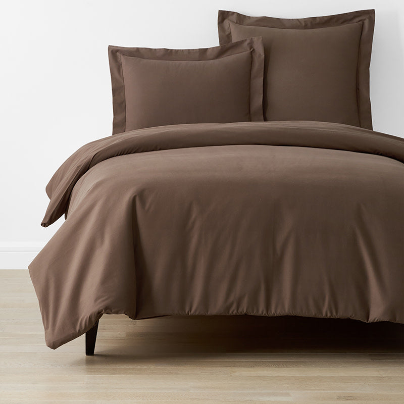 Brushed Cotton Duvet Cover - Coffee, King/Cal King