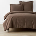 Brushed Cotton Duvet Cover - Coffee, Twin