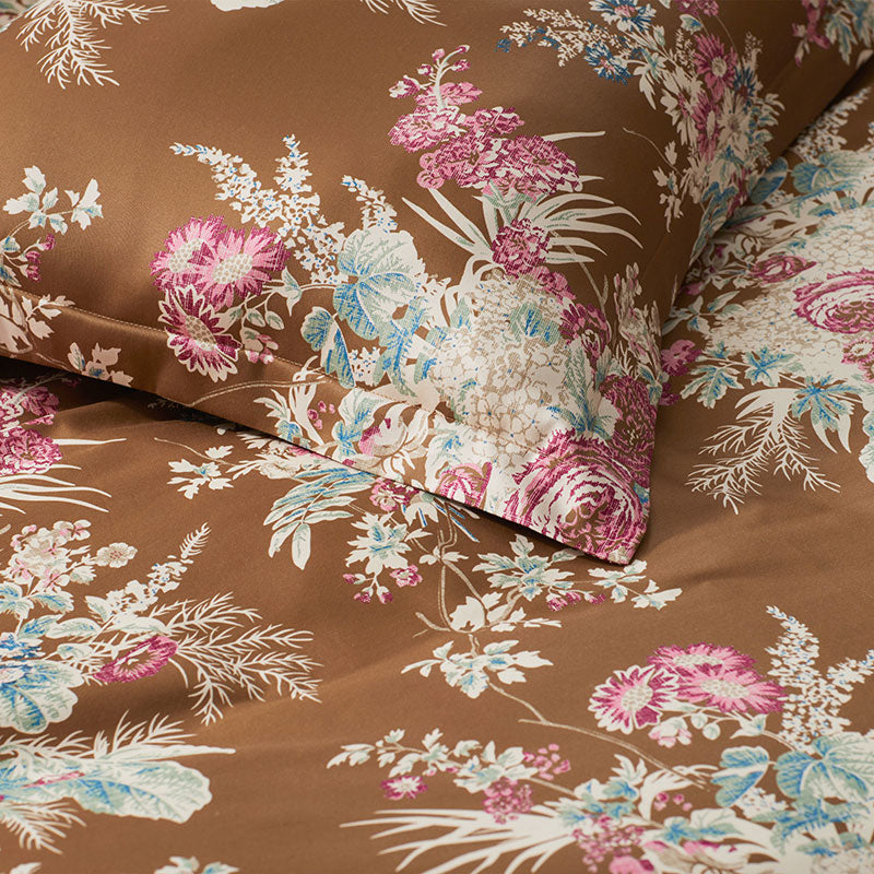 Malti Premium Smooth Sateen Reversible Sham - Gold, King