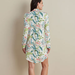 TENCEL™ Modal Jersey Knit Nightshirt - Peacock, XL