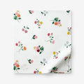 Ditsy Dahlia Classic Cool Cotton Percale Flat Bed Sheet - White Multi, Full