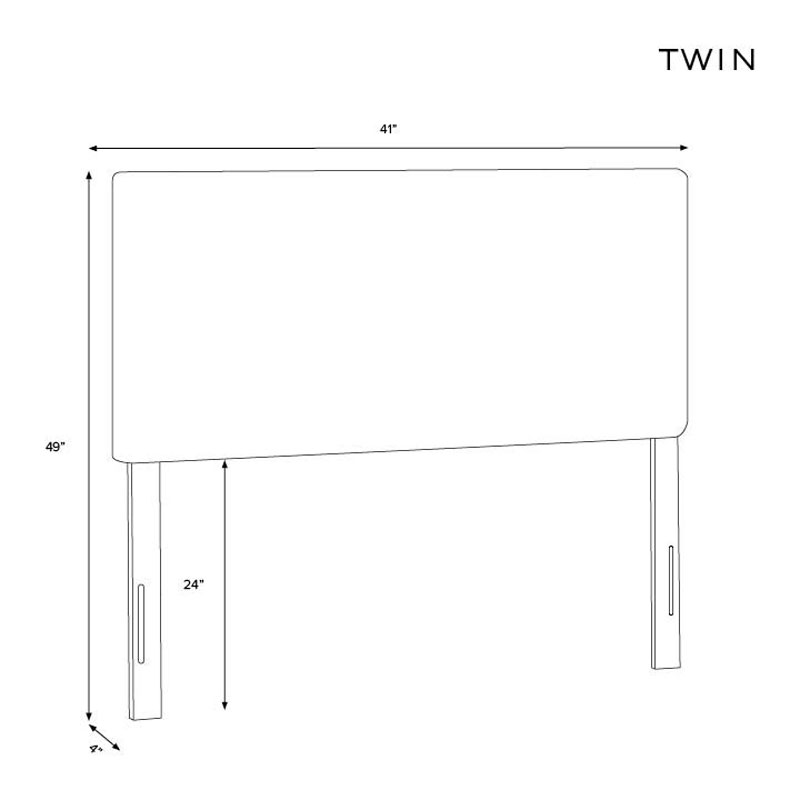 Park Tufted Velvet Headboard - Ocean, Twin
