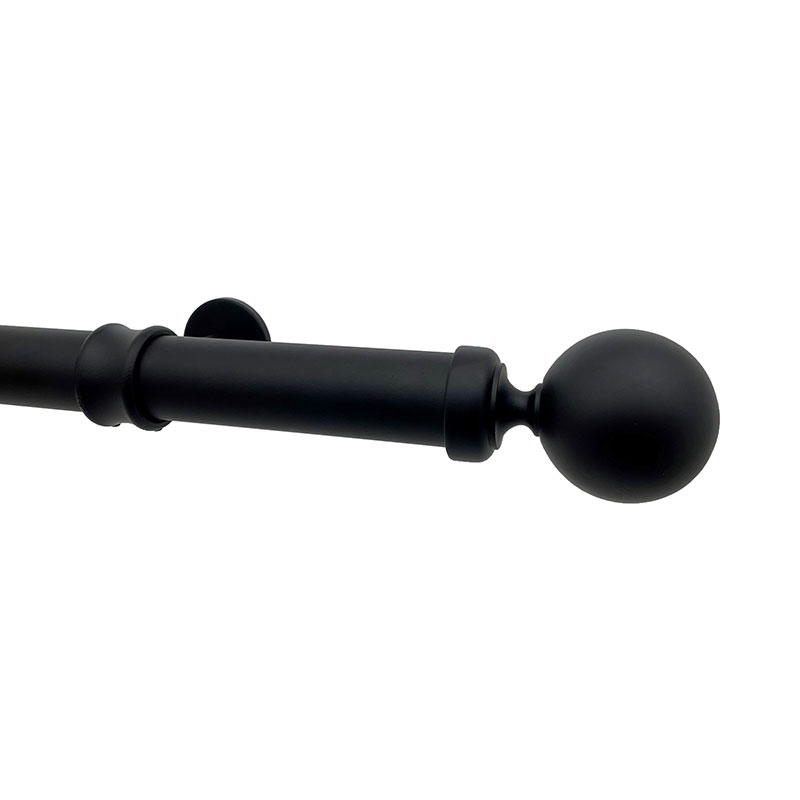 Sphere Finial and 1.5" diameter Rod Set - Fossil, 132"