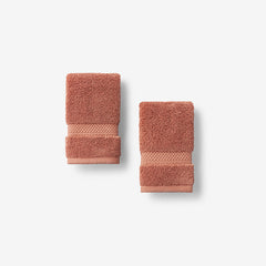 Sterling Supima® Cotton Washcloths, Set of 2 - Terracotta