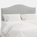 Saddle Textured Linen Headboard - Pumice, Twin