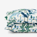 Peacock Classic Smooth Sateen Pillowcase Set - Ivory Multi, Standard