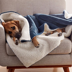 Sherpa Waterproof Blanket - Blue Haze