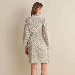 Printed Voile Women's Kimono Robe - Meadow Song, M/L