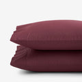 Classic Cool Cotton Percale Pillowcase Set - Plum, King