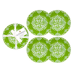 Paloma Appetizer Plates, Set of 4 - Green