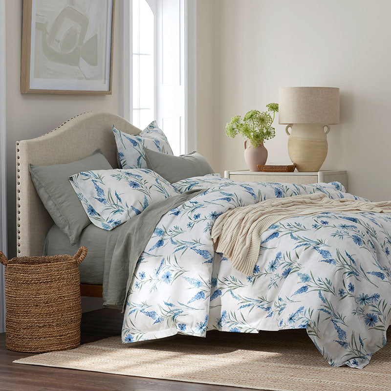 Nature's Vine Classic Smooth Sateen Sham - White Multi, King
