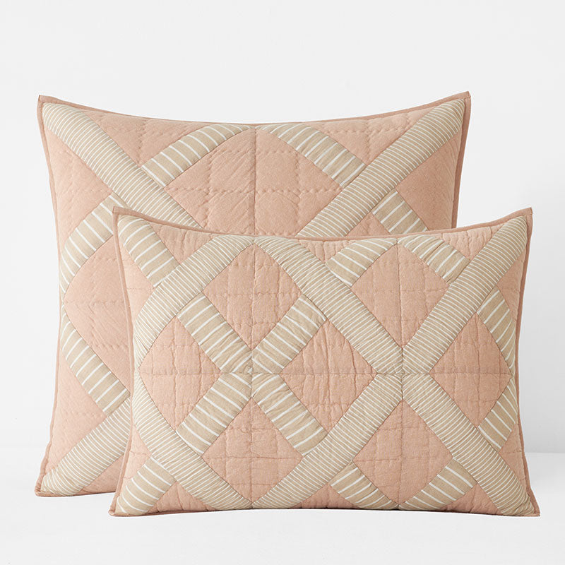 Bahati Quilted Sham - Coral Multi, Standard