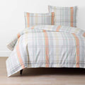 Alder Plaid Classic Cool Cotton Percale Duvet Cover - Multi, Full/Queen