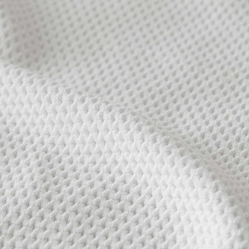 Garter Stitch Blanket - White, Twin/Twin XL