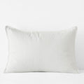 Premium Breathable Washed Linen Solid Sham - White, King