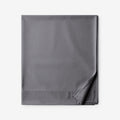 Classic Smooth Wrinkle-Free Sateen Flat Bed Sheet - Stone Gray, King