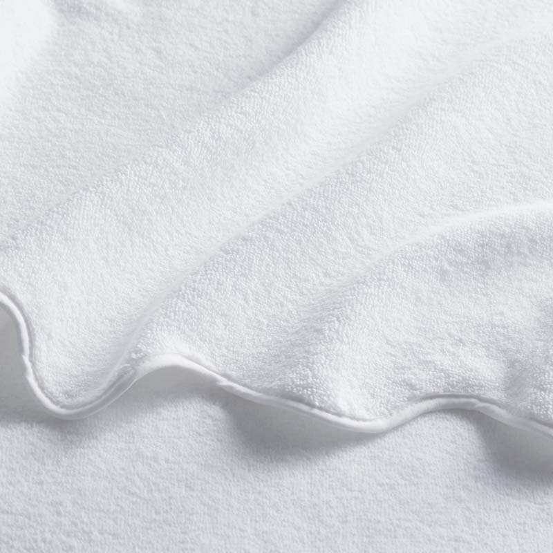 Scalloped Edge Washcloth - White