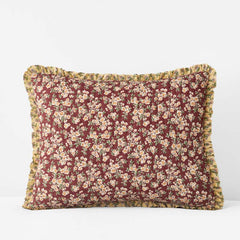 Suhana Reversible Ruffle Quilted Sham - Brick, Standard