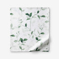 Botanic Meadow Premium Smooth Wrinkle-Free Sateen Flat Bed Sheet - Evergreen, King/Cal. King