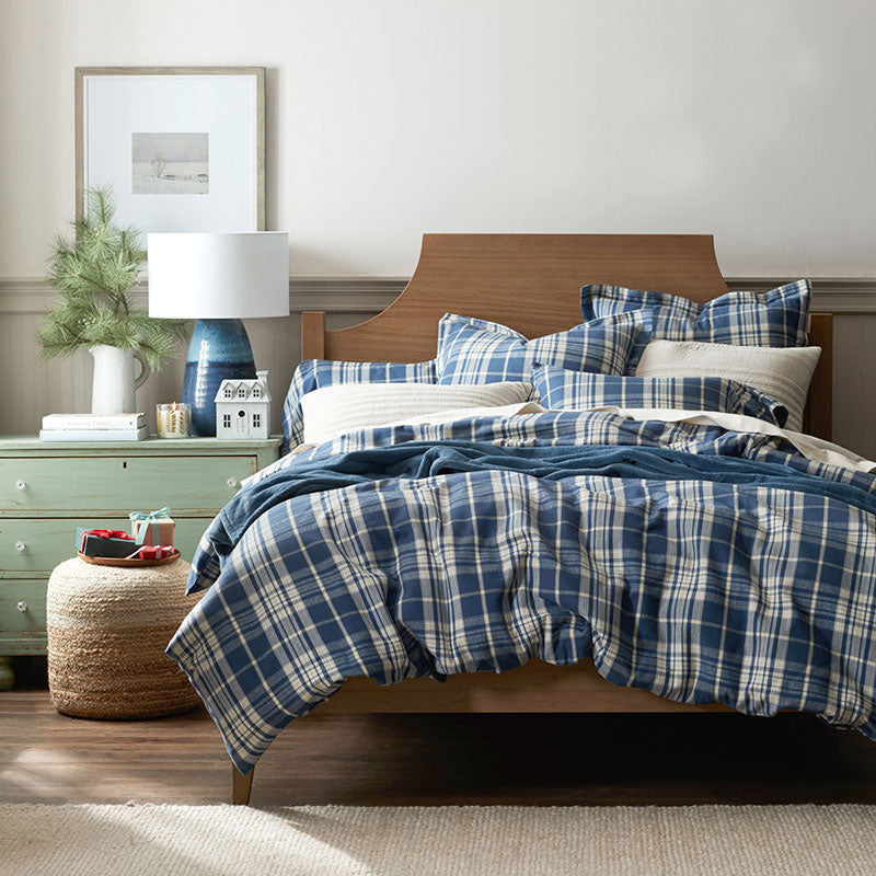 Classic Plaid Ultra-Cozy Cotton Velvet Flannel Sham - Scot, Euro
