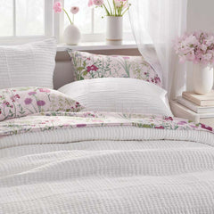 Texture Block Quilt - White, Twin/Twin XL
