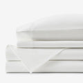 Classic Ultra-Cozy Cotton Velvet Flannel Bed Sheet Set - White, Twin XL