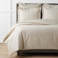Premium Cool Supima® Cotton Percale Duvet Cover - Oatmeal, Full/Queen