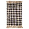 Kuba Handwoven Jute Rug - Black, 5' x 8'