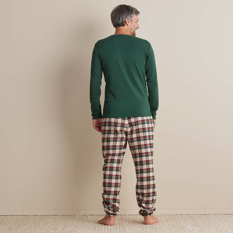 Family Flannel Men's Jogger Pants Pajama Set - Idyllwild, L