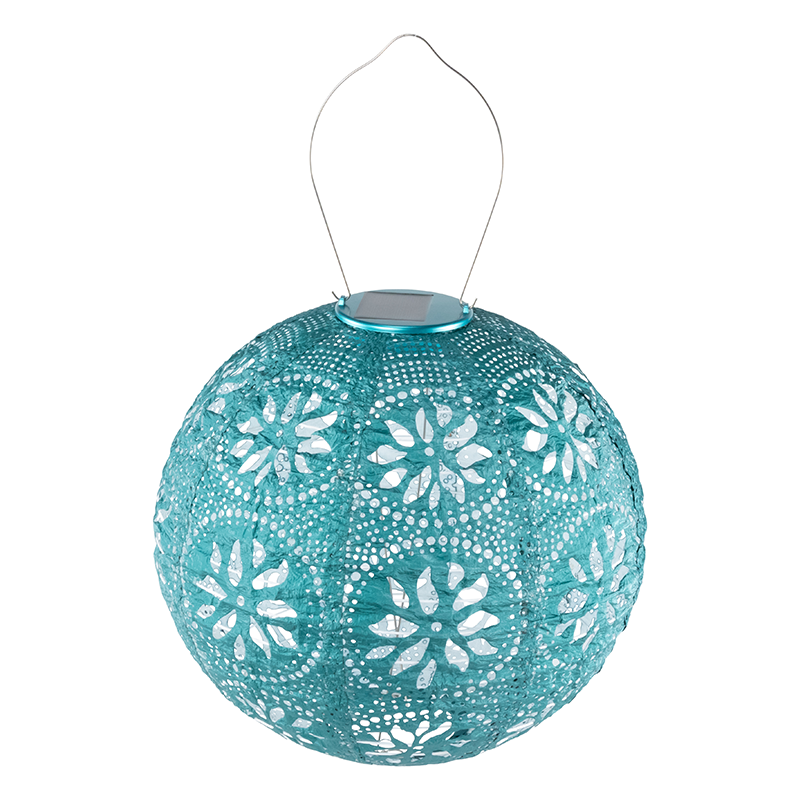 Soji™ Stella Boho Solar Outdoor Lantern - Mineral Green