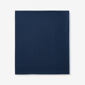 Premium Ultra-Cozy Cotton Velvet Flannel Flat Bed Sheet - Navy, Full