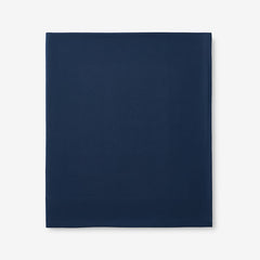 Premium Ultra-Cozy Cotton Velvet Flannel Flat Bed Sheet - Navy, King/Cal King