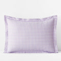Gingham Classic Cool Organic Cotton Percale Sham - Lilac, Standard