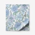 Garden Bliss Classic Smooth Sateen Flat Bed Sheet - Blue Multi, Queen