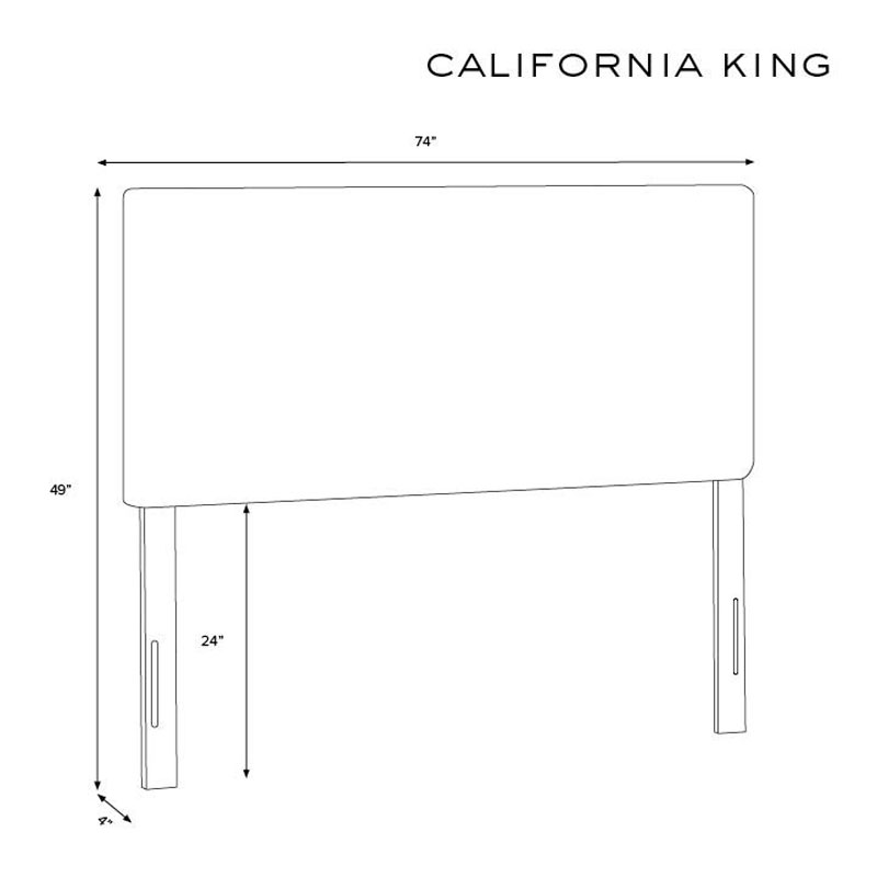 Park Tufted Textured Linen Headboard - Laurel, Cal King