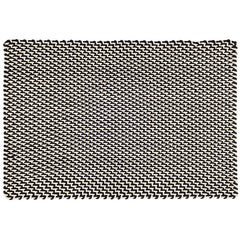 Two-Tone Handwoven Rope Doormat - Black/Ivory, 2' x 3'