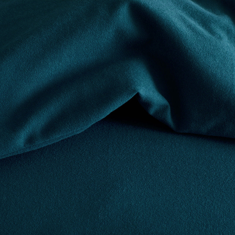Classic Ultra-Cozy Cotton Velvet Flannel Fitted Bed Sheet - Stone Gray, Twin