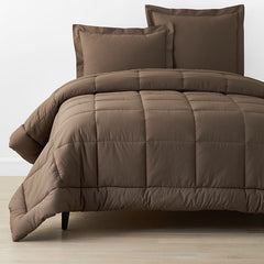 Classic Cool Cotton Percale Comforter - Coffee, King/Cal King