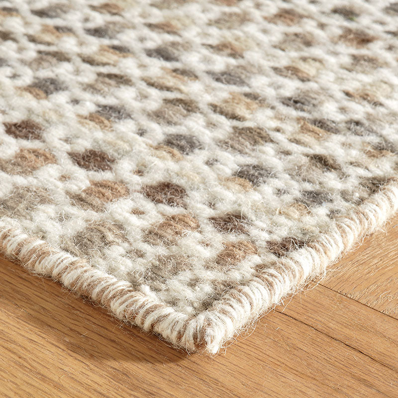 Poppy Handwoven Wool Rug - Natural, 8' x 10'