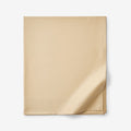 Premium Smooth Supima® Cotton Wrinkle-Free Sateen Flat Bed Sheet - Yellow, Deep Pocket Cal. King