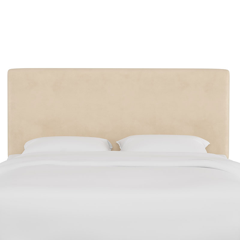 Tribeca Velvet Headboard - Pearl
