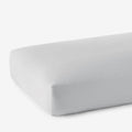 Classic Smooth Sateen Solid Fitted Bed Sheet - Light Gray, Queen