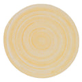 Bambini Braided Chenille Rug - Yellow, 7' Round