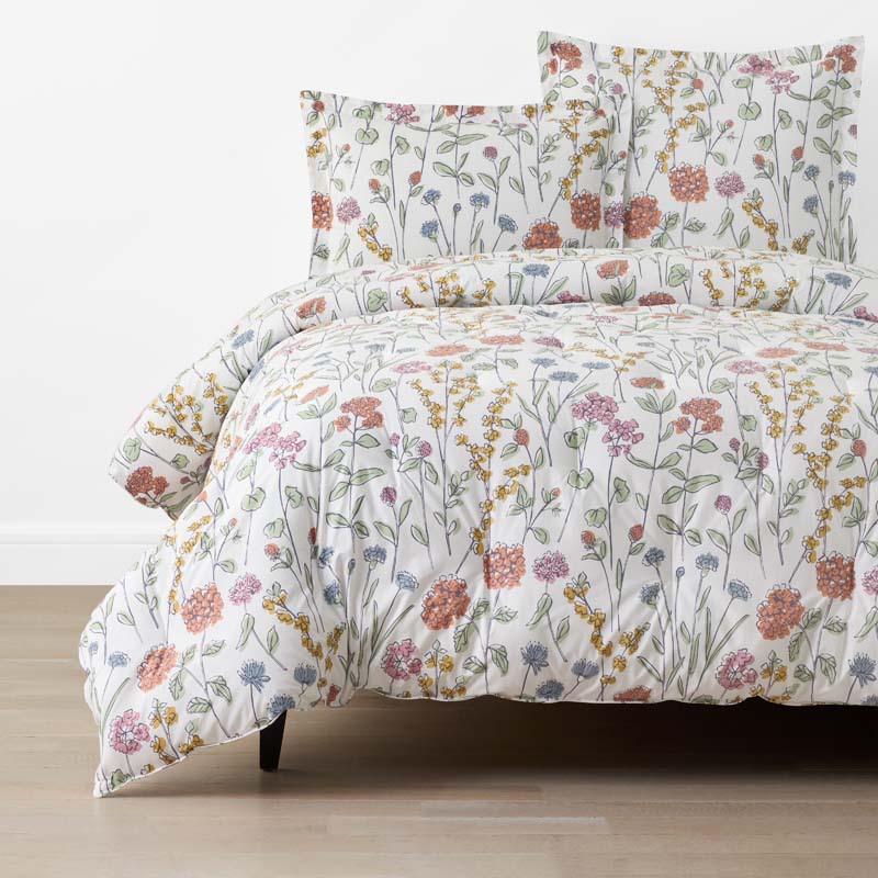Garden Mirage Classic Cool Cotton Percale Comforter - White Multi, King/Cal. King